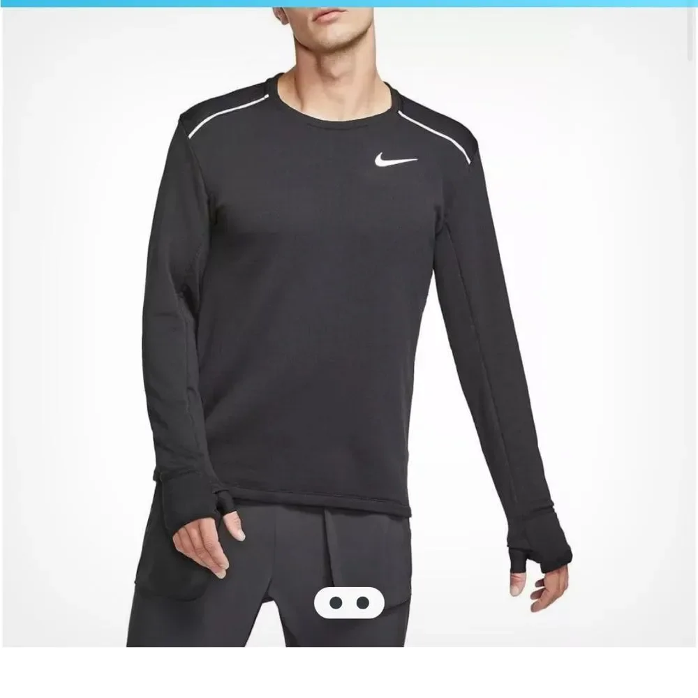 Nike Black Long Sleeve Element Running shirt size M.